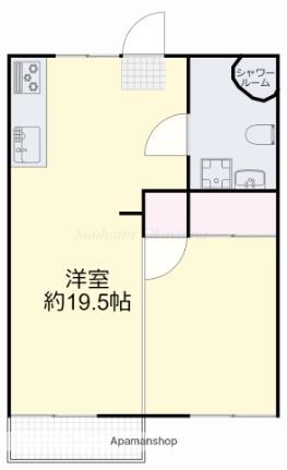 岡山県岡山市南区大福（賃貸アパート1R・1階・35.51㎡） その2