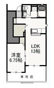 アドヴァンスＳＨIII　Ａ 101 ｜ 岡山県岡山市南区箕島（賃貸アパート1LDK・1階・46.18㎡） その2