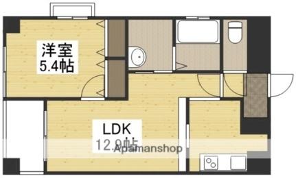 クレストシティ中井町 201｜岡山県岡山市北区中井町２丁目(賃貸マンション1LDK・2階・43.06㎡)の写真 その2