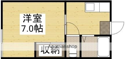 ハイツ難波Ａ棟 1-A｜岡山県岡山市北区北長瀬表町３丁目(賃貸アパート1K・1階・23.17㎡)の写真 その2