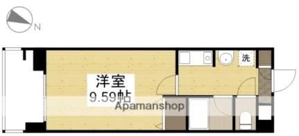 コーポラス伊福 601｜岡山県岡山市北区伊福町３丁目(賃貸マンション1K・6階・27.00㎡)の写真 その2