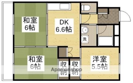 ル・グラン豊成 ｜岡山県岡山市南区豊成３丁目(賃貸マンション3DK・7階・57.92㎡)の写真 その2