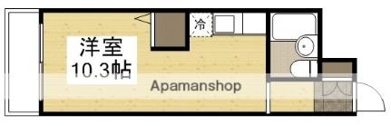 岡山県岡山市南区豊成３丁目(賃貸マンション1R・4階・20.31㎡)の写真 その2