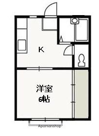 岡山県岡山市南区西市(賃貸アパート1K・1階・24.80㎡)の写真 その2