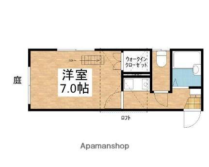 プレール庭瀬駅前 105｜岡山県岡山市北区平野(賃貸アパート1K・1階・18.63㎡)の写真 その2