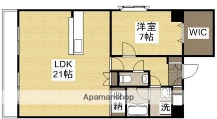 はるなガーデン 1101｜岡山県岡山市北区中央町(賃貸マンション1LDK・11階・69.00㎡)の写真 その2