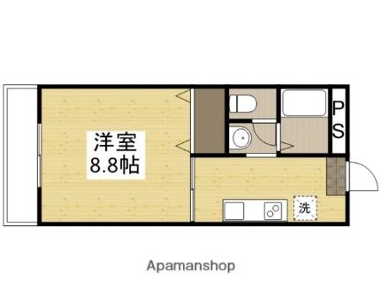 ＤＩＡＳ－ＵII 105｜岡山県岡山市中区さい(賃貸アパート1K・1階・30.00㎡)の写真 その2