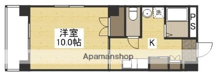 リヴィエル柳町 403｜岡山県岡山市北区柳町１丁目(賃貸マンション1K・4階・34.02㎡)の写真 その2