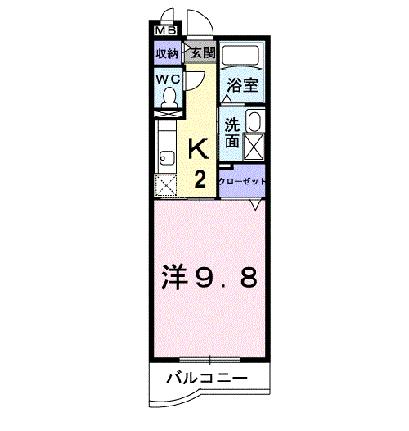 ファイン・レジデンス 306｜岡山県岡山市南区新保(賃貸マンション1K・3階・30.66㎡)の写真 その2