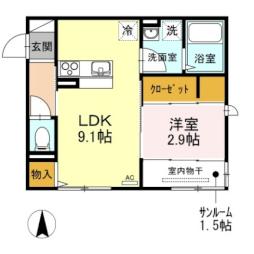 西川緑道公園駅 7.0万円