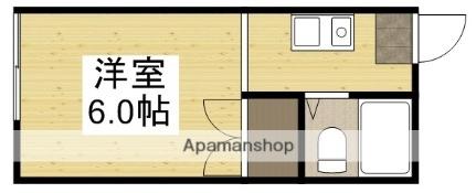 岡山県岡山市北区津島東２丁目（賃貸アパート1K・2階・17.96㎡） その2