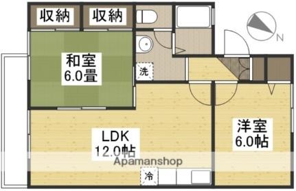 岡山県岡山市南区藤田(賃貸アパート2LDK・2階・53.73㎡)の写真 その2