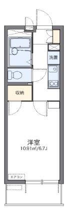 レオパレス凛凛 202｜岡山県岡山市北区清輝橋３丁目(賃貸マンション1K・2階・20.81㎡)の写真 その2