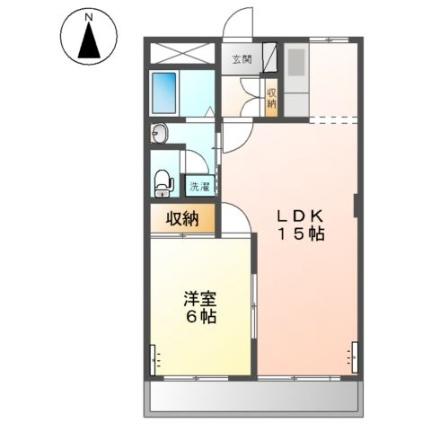 カシオペア 103｜岡山県岡山市北区田中(賃貸マンション1LDK・1階・45.63㎡)の写真 その2