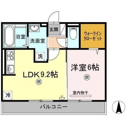 岡山県岡山市南区西市(賃貸アパート1LDK・2階・40.04㎡)の写真 その2