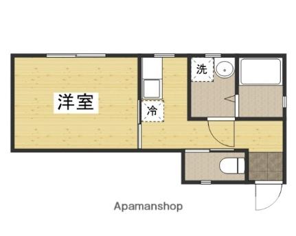 岡山県岡山市北区津島東４丁目(賃貸アパート1K・1階・19.80㎡)の写真 その2