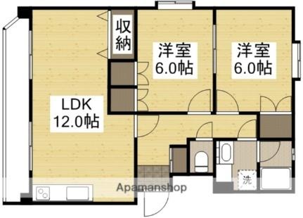 メゾンラフィーネ 301｜岡山県岡山市北区青江３丁目(賃貸マンション2LDK・3階・58.54㎡)の写真 その2