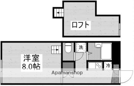 シャルマンドミール 105｜岡山県岡山市北区今６丁目(賃貸アパート1K・1階・20.37㎡)の写真 その2