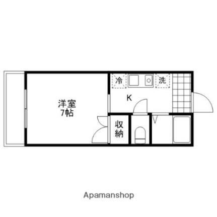 アーバン21 108｜岡山県岡山市北区西之町(賃貸マンション1K・1階・21.45㎡)の写真 その2