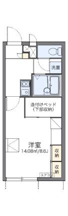 レオパレスルピナス高柳東町 104｜岡山県岡山市北区高柳東町(賃貸アパート1K・1階・23.18㎡)の写真 その2