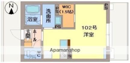 岡山県岡山市北区津島南１丁目(賃貸マンション1R・1階・29.68㎡)の写真 その2