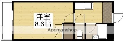 岡山県岡山市北区奉還町２丁目（賃貸マンション1K・1階・26.00㎡） その2