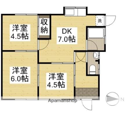 中島塩津様借家9 1｜岡山県倉敷市中島(賃貸一戸建3DK・1階・47.10㎡)の写真 その2