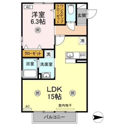 岡山県倉敷市浜町２丁目（賃貸アパート1LDK・2階・50.34㎡） その2