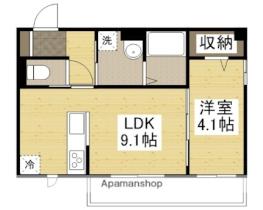 フォルティス四十瀬 302 ｜ 岡山県倉敷市四十瀬（賃貸アパート1LDK・3階・33.52㎡） その2