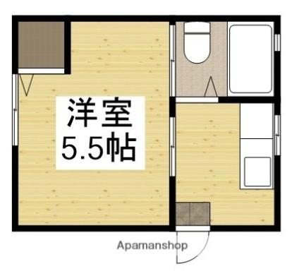 岡山県倉敷市東富井(賃貸アパート1K・2階・16.56㎡)の写真 その2