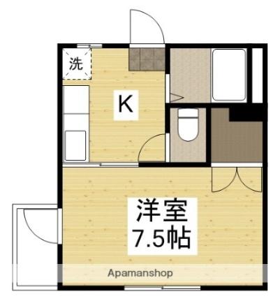 Ｋ－プレイス新保 201｜岡山県岡山市南区新保(賃貸マンション1K・2階・24.30㎡)の写真 その2