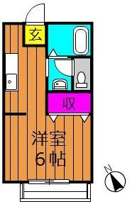 中島サンプラザ 201号室｜岡山県倉敷市中島(賃貸アパート1R・2階・23.77㎡)の写真 その2