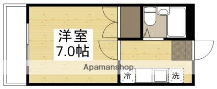 マンションハピネス 303｜岡山県倉敷市中庄(賃貸マンション1K・3階・18.72㎡)の写真 その2