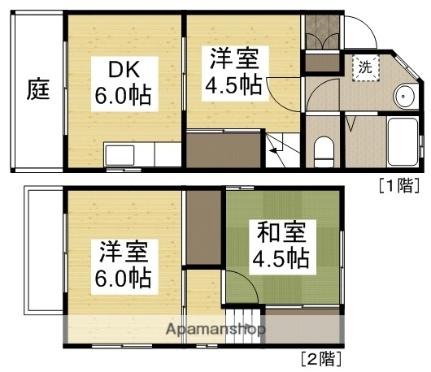 岡山県倉敷市川入(賃貸アパート3DK・1階・48.47㎡)の写真 その2