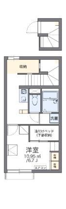 レオパレスＦＵＺＩＭＯＮ　Ａ 208｜岡山県倉敷市徳芳(賃貸アパート1K・2階・27.06㎡)の写真 その2