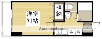 岡山県倉敷市二子(賃貸マンション1K・4階・24.22㎡)の写真 その2