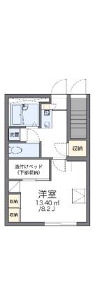 レオパレスイシハラII 111｜岡山県岡山市北区大安寺南町１丁目(賃貸アパート1K・1階・23.97㎡)の写真 その2