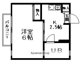 岡山県岡山市北区津島福居２丁目(賃貸アパート1K・1階・18.30㎡)の写真 その2