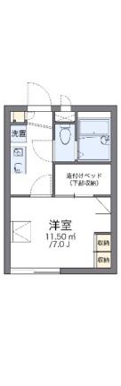 レオパレス如月 206｜岡山県岡山市北区青江２丁目(賃貸アパート1K・2階・19.87㎡)の写真 その2