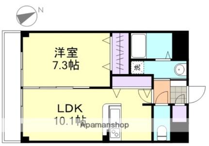 岡山県倉敷市児島稗田町（賃貸マンション1LDK・2階・42.18㎡） その2