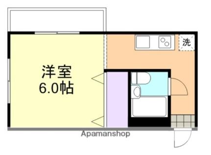 岡山県倉敷市白楽町(賃貸マンション1R・3階・16.00㎡)の写真 その2