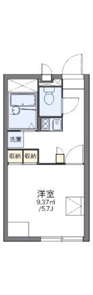 レオパレスセジュール　エム 208｜岡山県倉敷市連島町鶴新田(賃貸アパート1K・2階・20.28㎡)の写真 その2