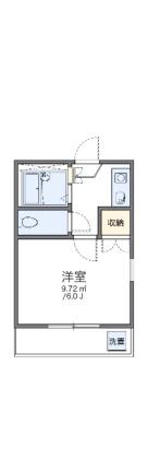 レオパレス中野第7 206｜岡山県岡山市北区十日市東町(賃貸アパート1K・2階・18.18㎡)の写真 その2