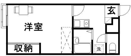 レオパレスコンフォール石橋Ｆ 201｜岡山県倉敷市笹沖(賃貸アパート1K・2階・22.02㎡)の写真 その2