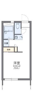 レオパレスラピュタ 106｜岡山県岡山市北区西古松１丁目(賃貸アパート1K・1階・20.28㎡)の写真 その2