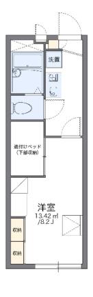 レオパレスウイング近藤III 102｜岡山県倉敷市中庄(賃貸アパート1K・1階・22.35㎡)の写真 その2