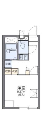 レオパレスＳＡＳＡＧＡＳＥ2 103｜岡山県岡山市南区当新田(賃貸アパート1K・1階・20.28㎡)の写真 その2