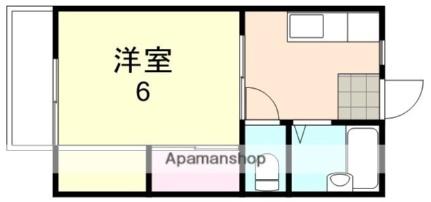 岡山県倉敷市福井(賃貸アパート1K・2階・23.80㎡)の写真 その2