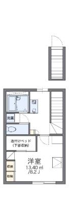 レオパレスイシハラI 206｜岡山県岡山市北区大安寺中町(賃貸アパート1K・2階・26.08㎡)の写真 その2