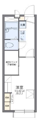 レオパレス八島 201 ｜ 岡山県倉敷市玉島八島（賃貸アパート1K・2階・22.35㎡） その2